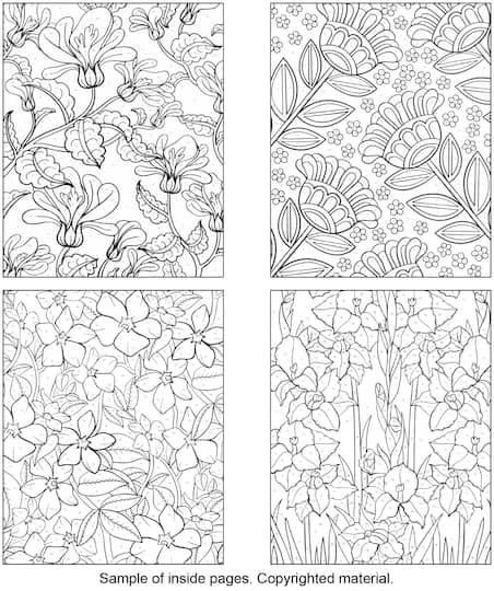 Download Creative Haven Floral Design Color By Number Coloring Book